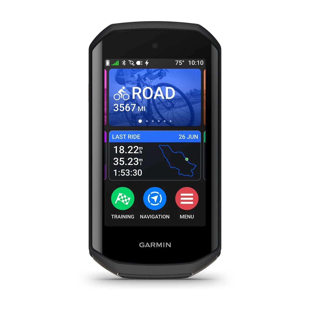 Garmin Edge 1050 GPS-Fahrradcomputer – Farb-Touchscreen, Lautsprecher, Gruppenfahrten, Verkehrswarnungen (Bundle)