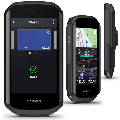 Garmin Edge 1050 GPS-Fahrradcomputer – Farb-Touchscreen, Lautsprecher, inkl. Speed-/Trittfrequenzsensor & Powerbank