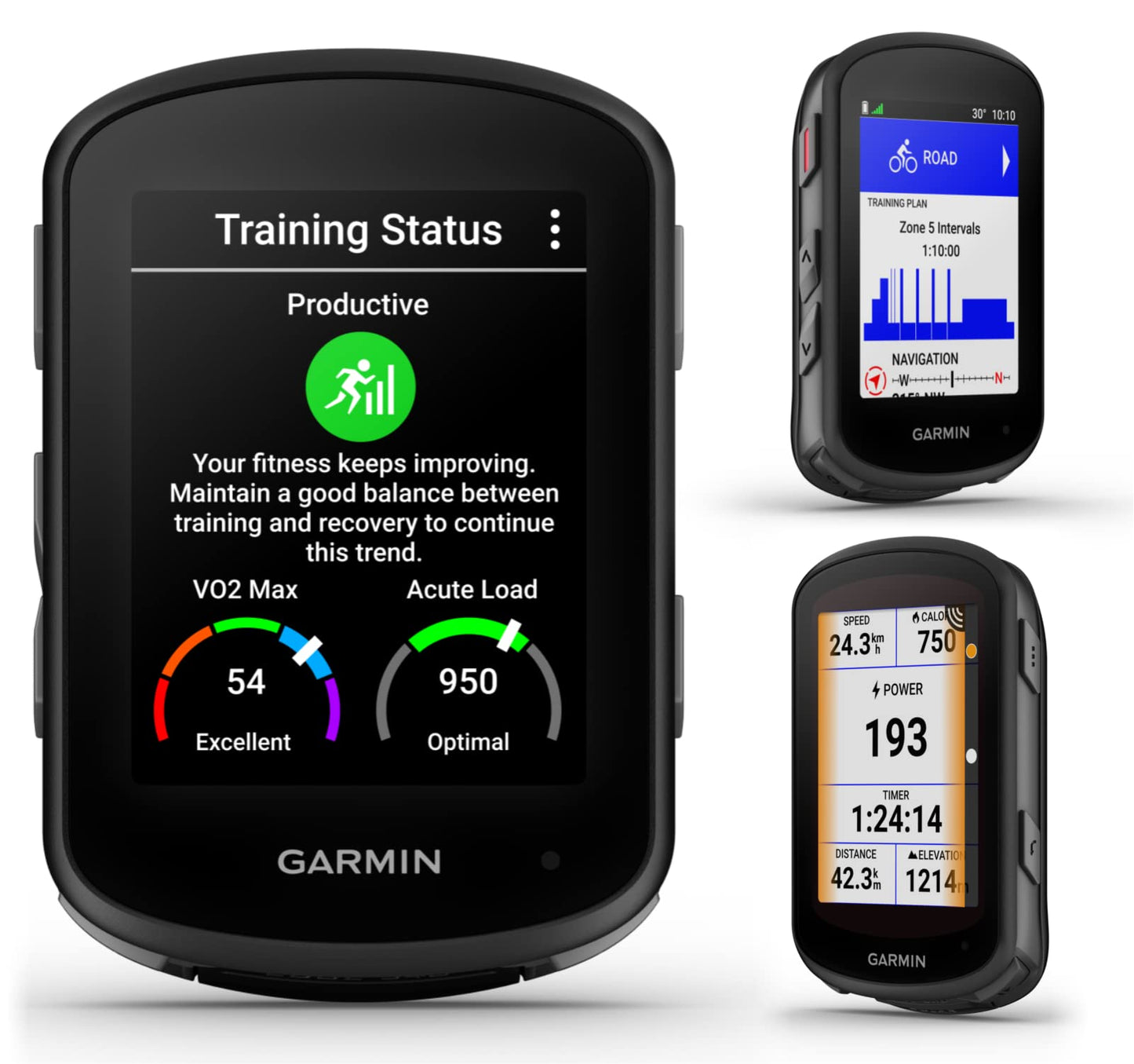 Garmin Edge 540 GPS-Fahrradcomputer – Tastensteuerung, Navigation, inkl. Speed-/Trittfrequenzsensor & Powerbank