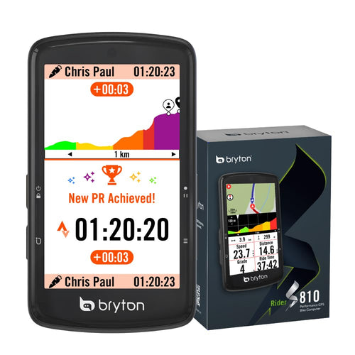 Bryton Rider S810 GPS-Fahrradcomputer – 3,5” Touchscreen, 50 h Akku, Offline-Navigation, Farbdisplay (nur Gerät)
