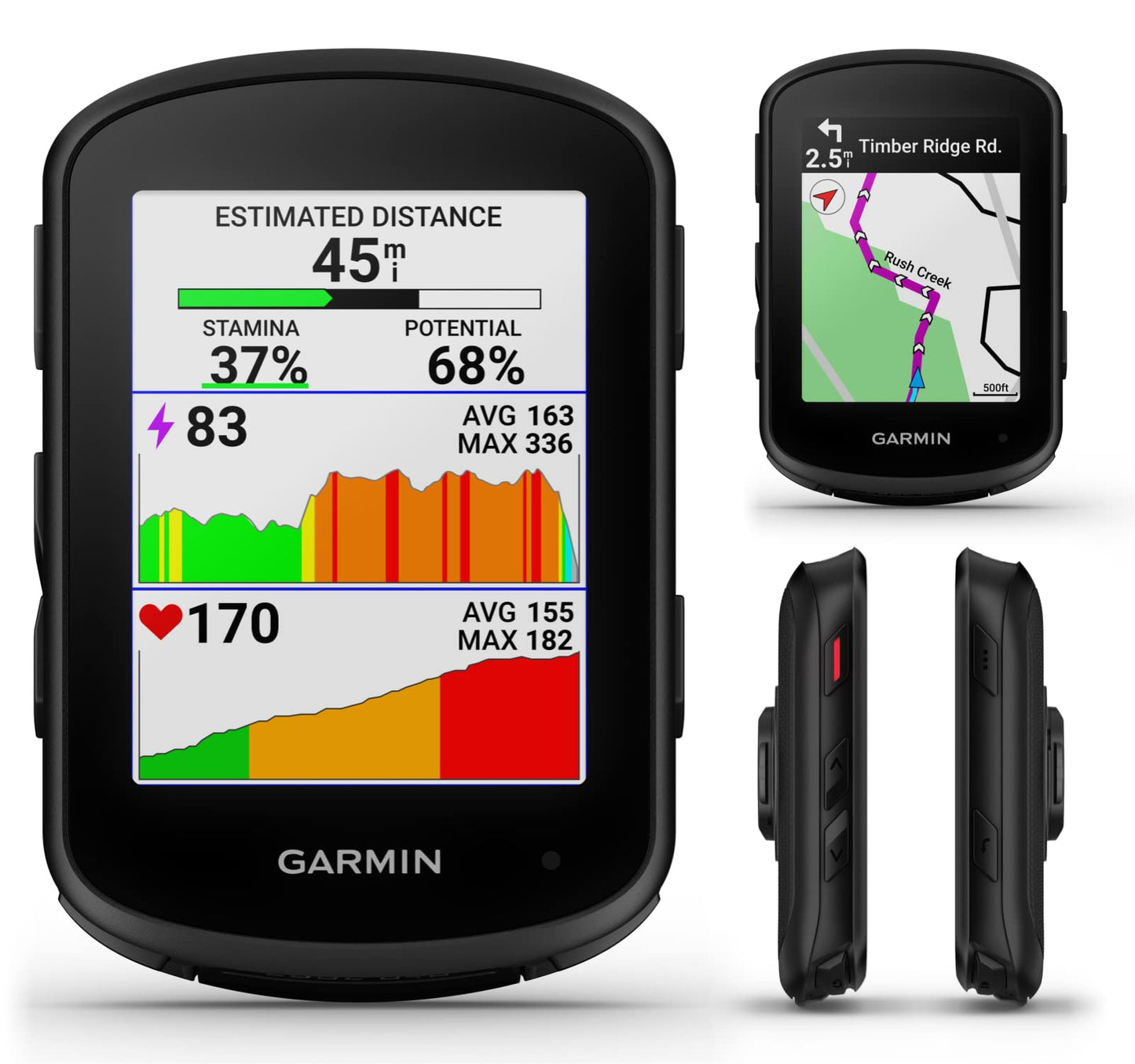 Garmin Edge 840 Solar GPS-Fahrradcomputer – Touchscreen, Tasten, Navigation, Solar-Laden, mit Powerbank-Bundle