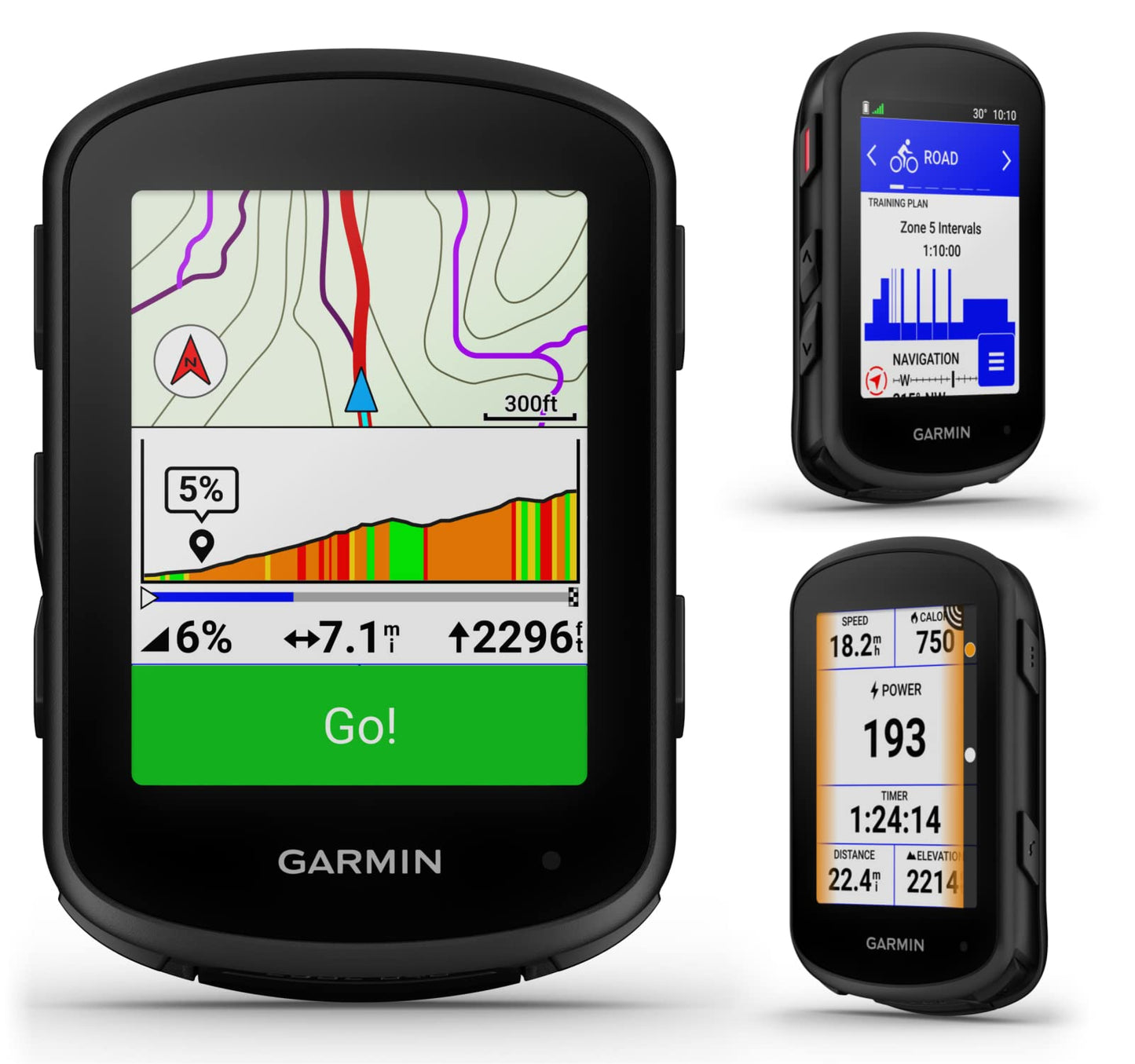 Garmin Edge 840 GPS-Fahrradcomputer – Touchscreen, Tastensteuerung, Navigation, mit Powerbank-Bundle