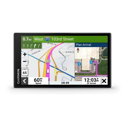 Garmin dezl OTR610 LKW-Navigationsgerät – 6” Display, LKW-Routing, BirdsEye-Satellitenbilder, große Ansicht