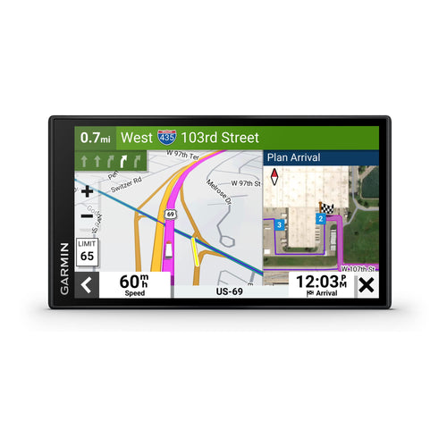 Garmin dezl OTR610 LKW-Navigationsgerät – 6” Display, LKW-Routing, BirdsEye-Satellitenbilder, große Ansicht