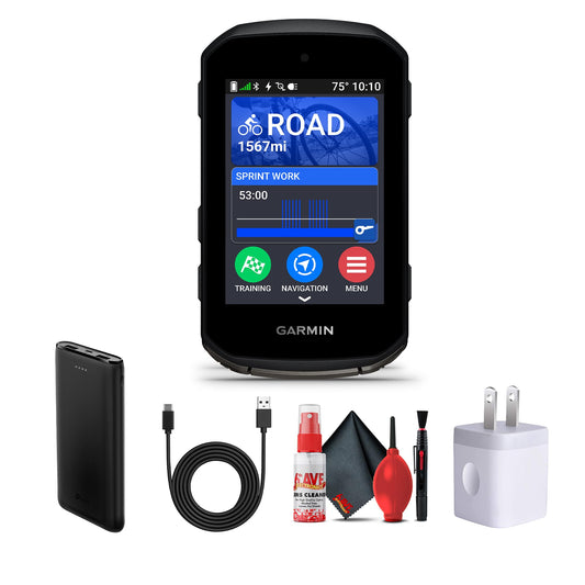 Garmin Edge 550 GPS-Fahrradcomputer – Farbdisplay, Karten-Navigation, Training & Leistungsanalyse (Bundle)