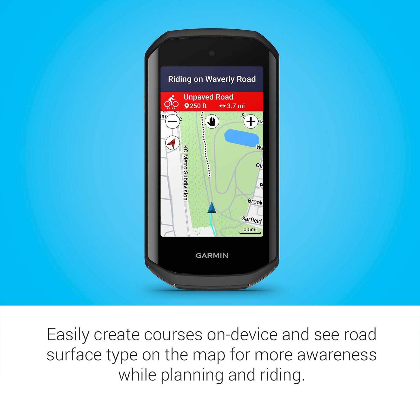 Garmin Edge 1050 GPS-Fahrradcomputer – Farb-Touchscreen, Lautsprecher, Training, Gruppenfahrten, Verkehrswarnungen