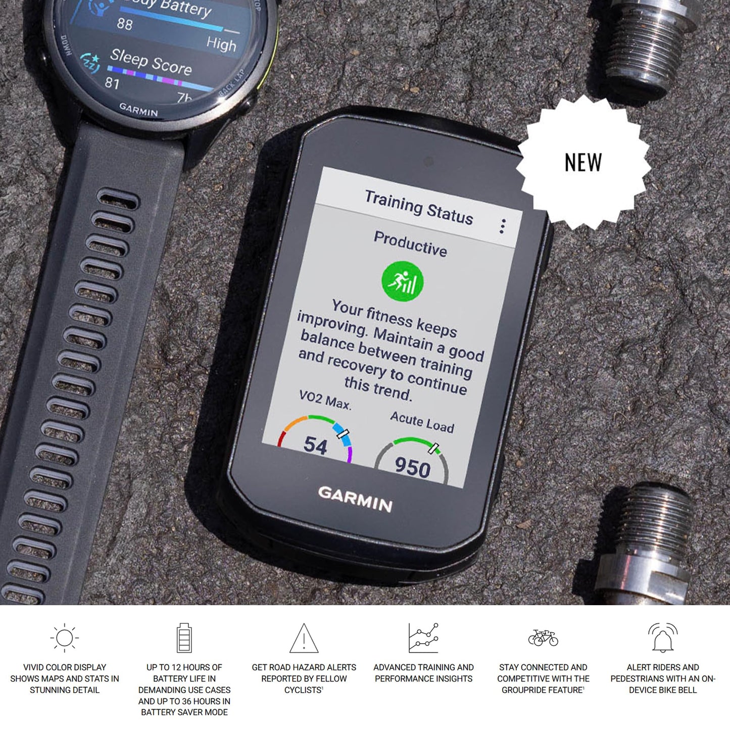 Garmin Edge 850 GPS-Fahrradcomputer – 2,7” Farb-Touchscreen, Karten-Navigation, Training & Leistungsanalyse (Bundle)